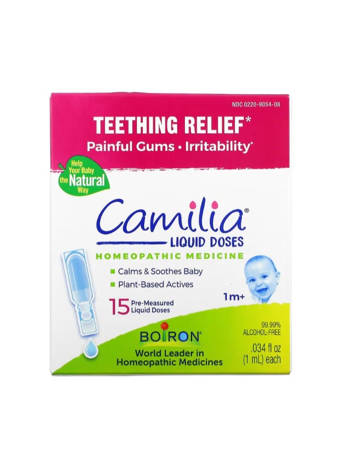 Boiron Boiron Teething Relief 1 Months & Up 15 Pre-Measured Liquid Doses 034 fl oz (1 ml) Each  - Image 1