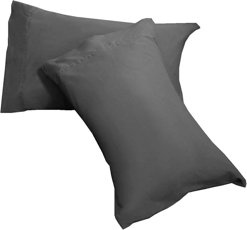 Ghooss Bed Sheet Set-1 Flat Sheet,1 Fitted Sheet and 2 Pillowcases,100% Microfiber Luxury Bedding-Deep Pocket,Hypoallergenic,Wrinkle & Fade Free（Dark Grey，Queen） - Image 5