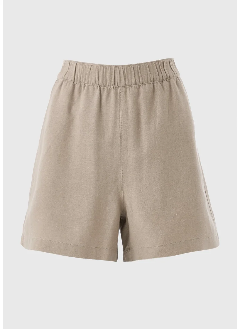 Matalan Stone Linen Blend Shorts