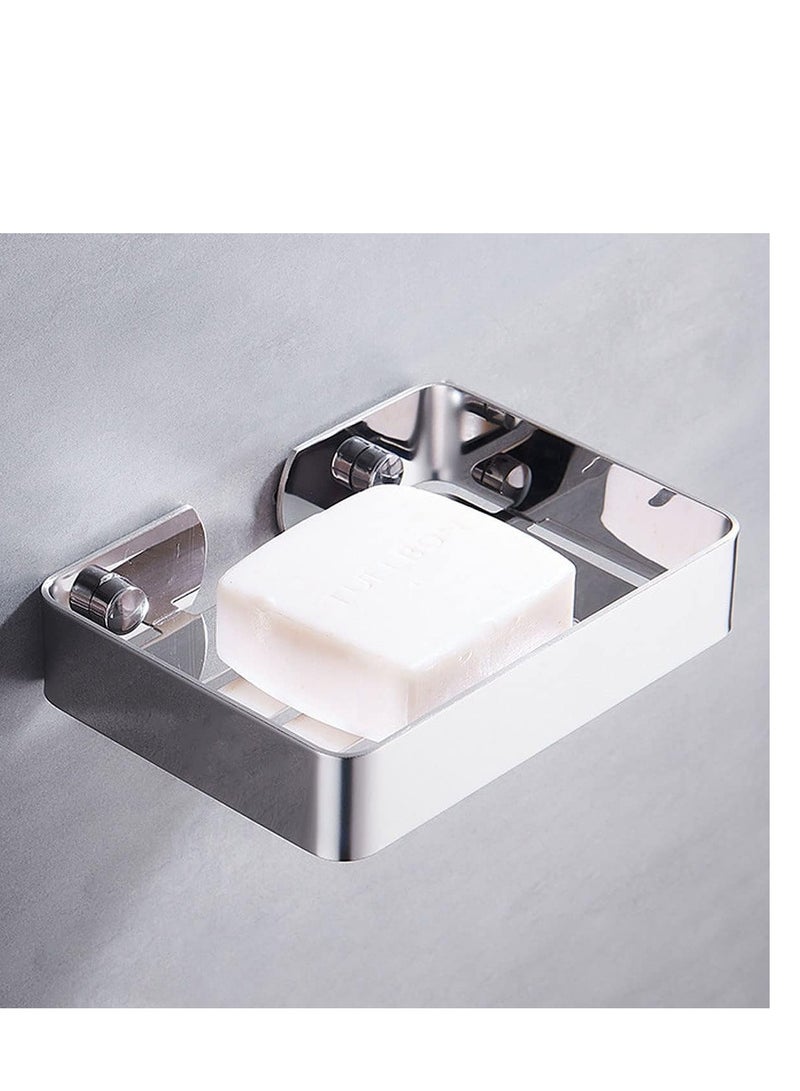 Soap dish bathroom rack (silver, small) - Image 1