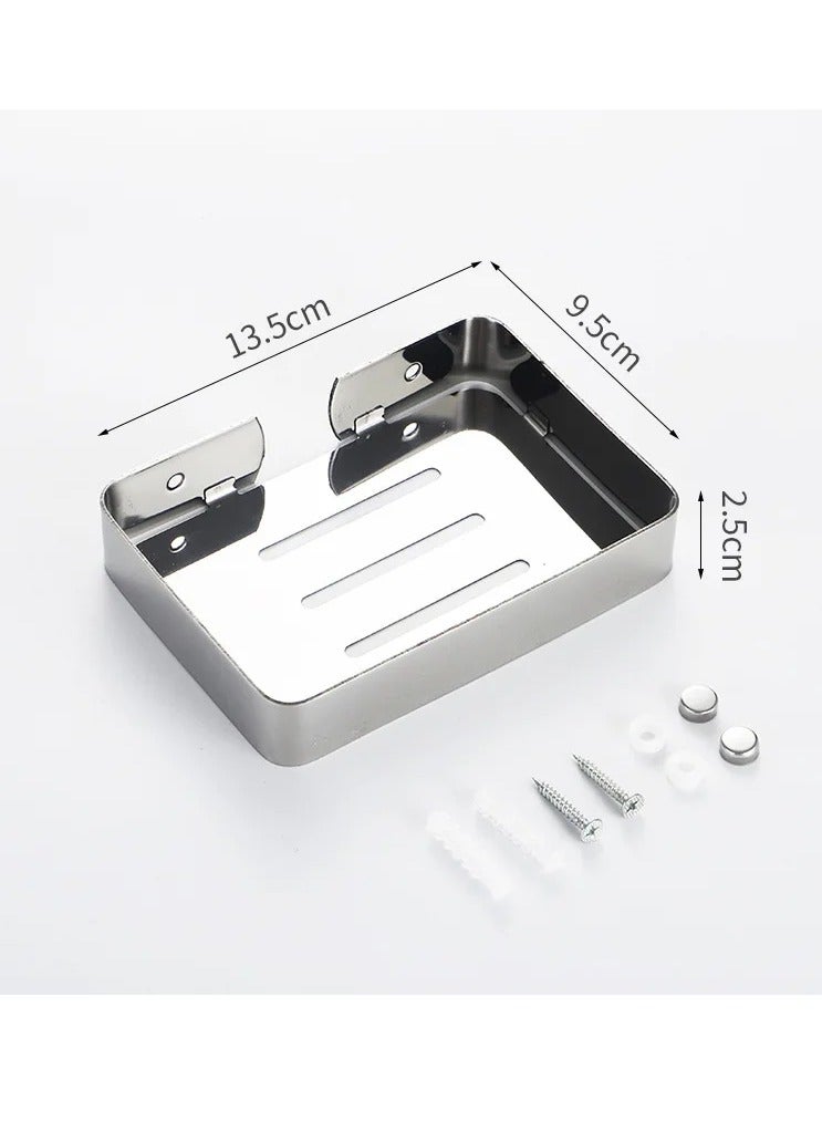 Soap dish bathroom rack (silver, small) - Image 2