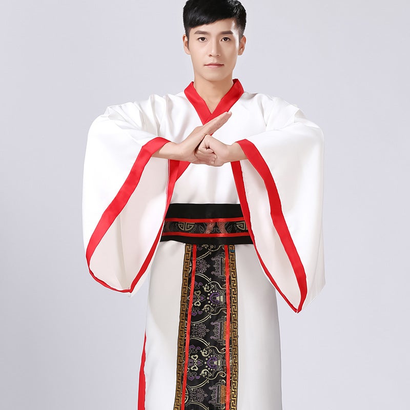 New Costume Clothing, Men'S Han Dynasty, Men'S Quchen Zi Official Clothing, Han Dynasty Minister'S Scholar'S Han Dynasty, Straight-Deep Clothing - Image 4
