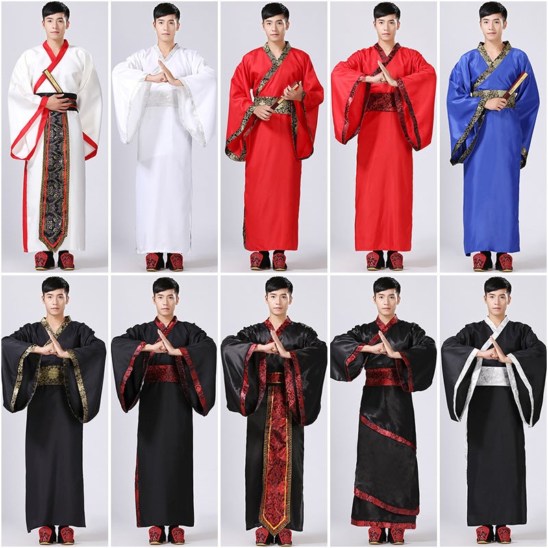 New Costume Clothing, Men'S Han Dynasty, Men'S Quchen Zi Official Clothing, Han Dynasty Minister'S Scholar'S Han Dynasty, Straight-Deep Clothing - Image 3