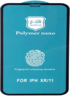 Front Nano Glass Screen Protector for iPhone XR - Clear/Black
