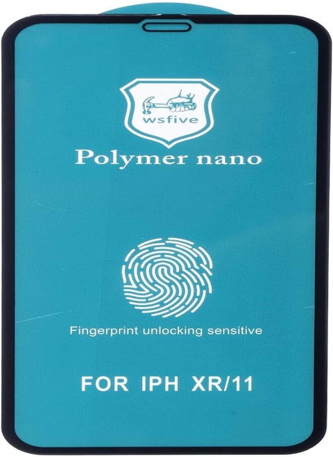 Front Nano Glass Screen Protector for iPhone XR - Clear/Black