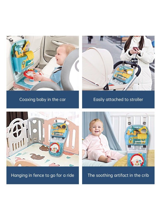 Caterbee Baby car seat Toys with Steering Wheel Center for Long Journeys (Car) - Image 4