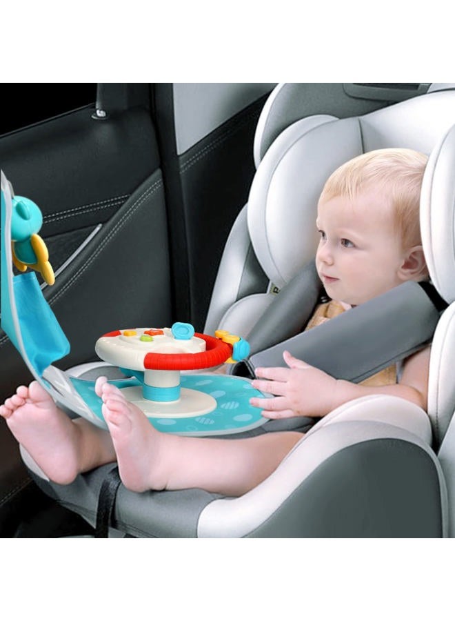 Caterbee Baby car seat Toys with Steering Wheel Center for Long Journeys (Car) - Image 2