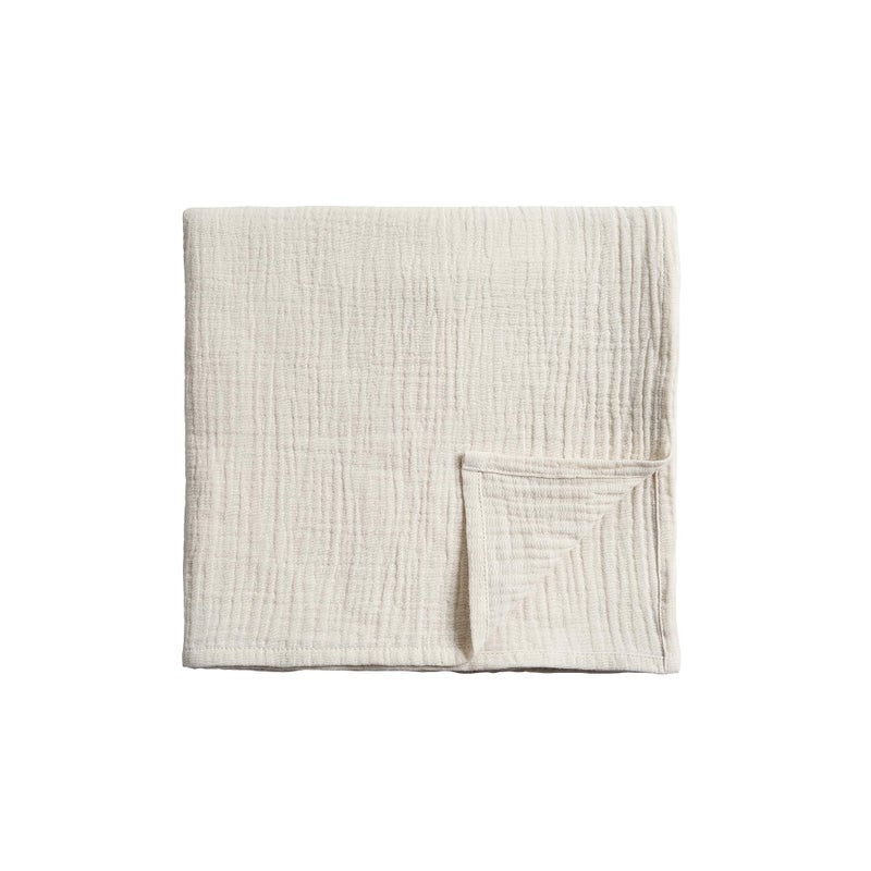 Meracorallo Muslin Swaddle Blanket 100 Cotton Receiving Blanket Soft and Breathable Swaddle Wrap for Baby Boys and Girls Cream