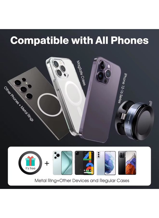 Magnetic Phone Stand, 360° Rotation, Universal Mobile Phone Holder for iPhone, Samsung, Xiaomi - Image 5