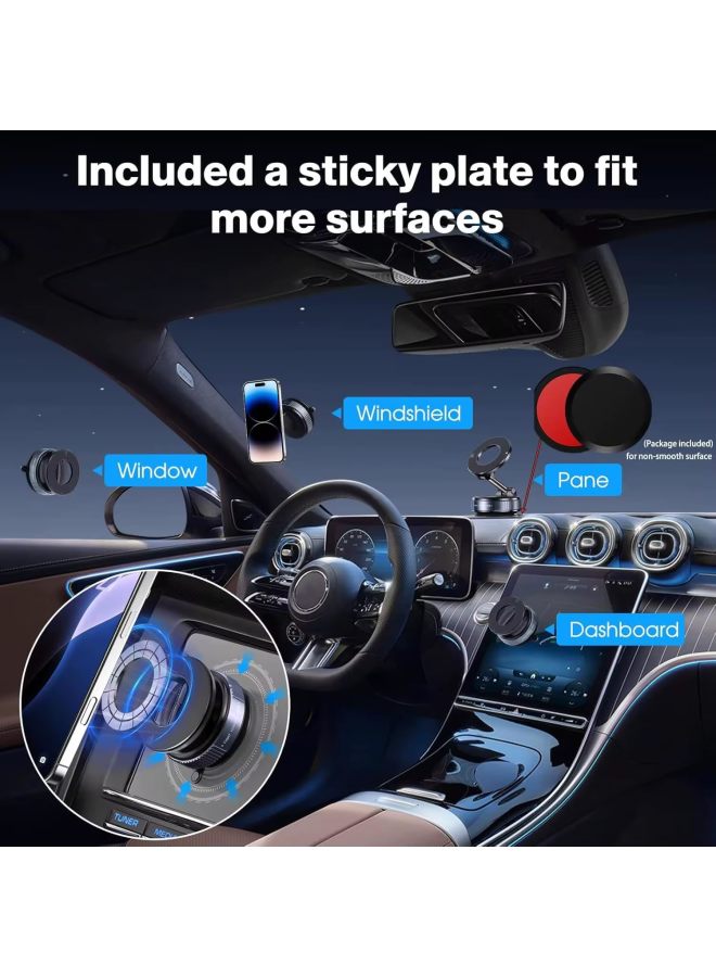 Magnetic Phone Stand, 360° Rotation, Universal Mobile Phone Holder for iPhone, Samsung, Xiaomi - Image 2