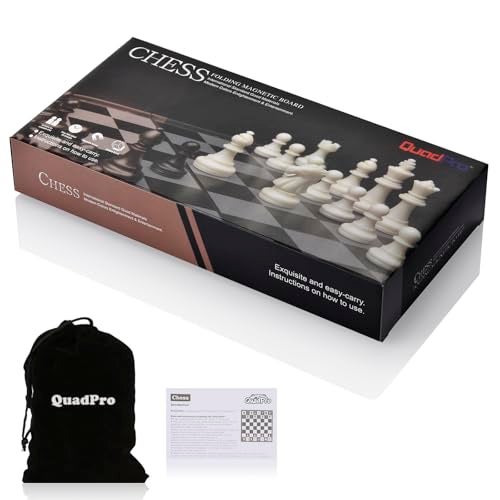 QuadPro magnetic Travel chess set With folding chess board Educational toys for Kids and adults - Image 4