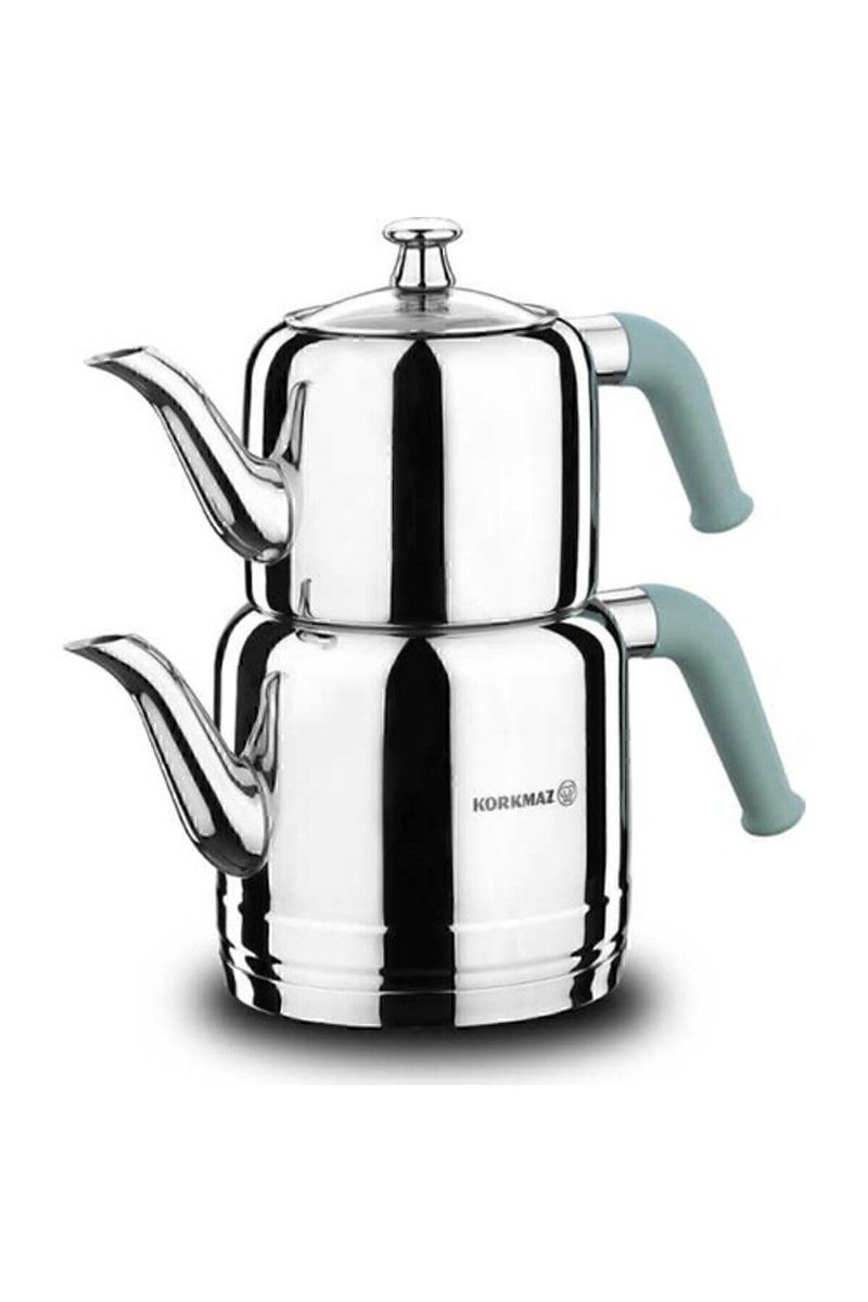 Korkmaz Riva A18903 Teapot Set Turquoise