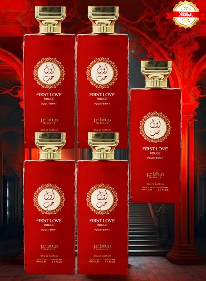 لوف 5 قطع عطر فيرست لوف روج 100 مل - Image 1