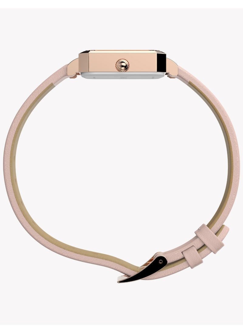 TIMEX TIMEX Women's Rose Gold/Pink Leather Watch | TW2Y01100  - Image 2