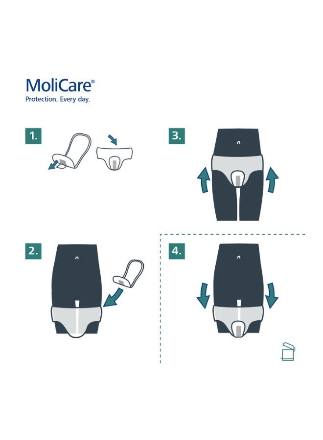Hartmann Adult Pad, MoliCare Premium Lady Pad, Sanitary Pad for Incontinence, 3 Drops, 14 pieces / pack - Image 2