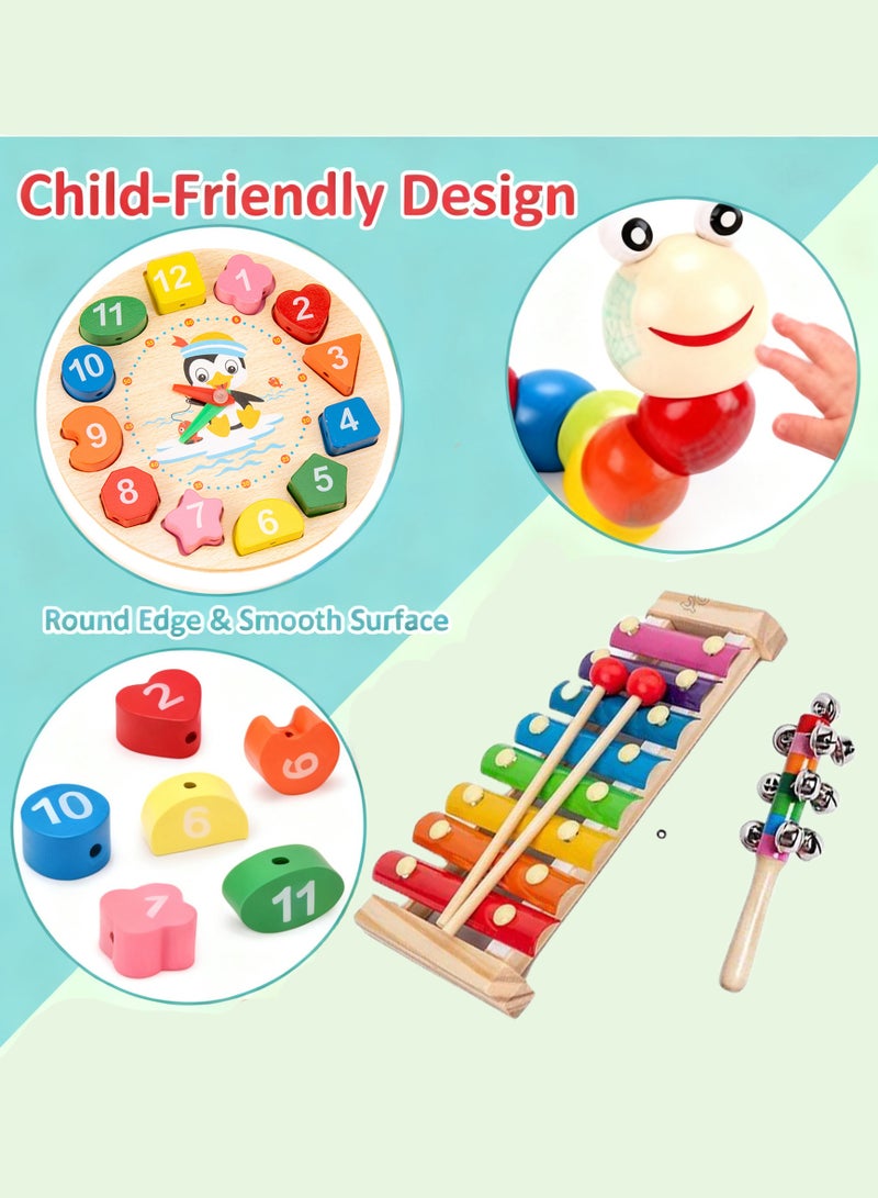 مس تيارا ألعاب خشبية للأطفال، ألعاب مونتيسوري، مناسبة للأولاد والبنات من سن 3 سنوات فما فوق. 6 قطع ألعاب خشبية للأطفال، ألعاب أطفال، ألعاب تعليمية لمرحلة ما قبل المدرسة من سن 3 إلى 6 سنوات، مناسبة للأطفال من سن 3 سنوات فما فوق، هدايا عيد الميلاد، وألعاب التنمية المبكرة. - Image 3
