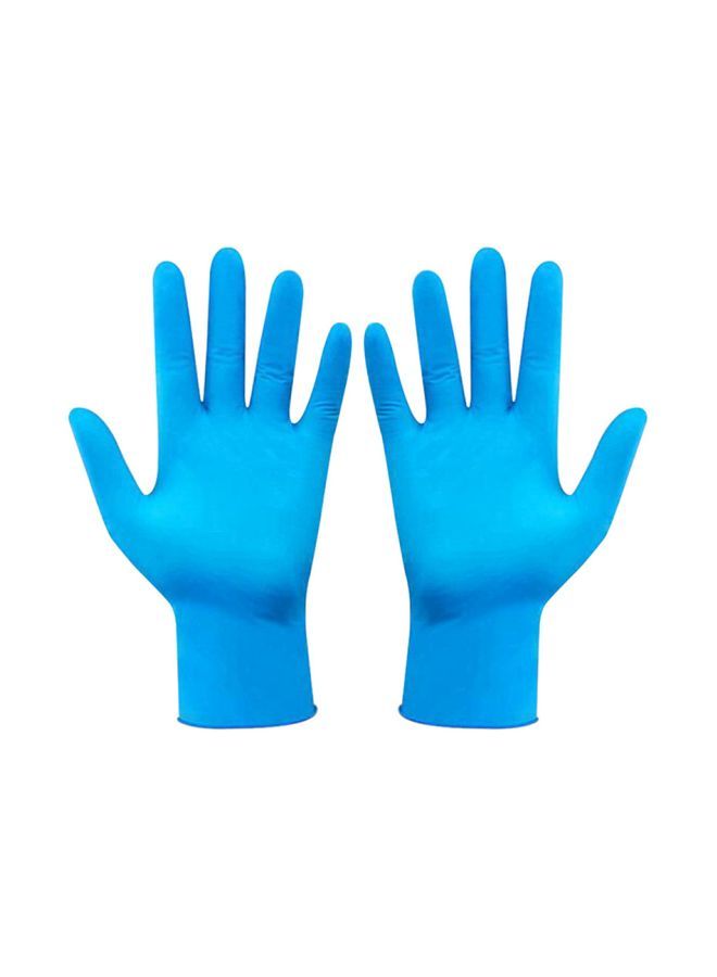 NIBEMINENT Pack Of 50 Disposable Gloves Blue 18cm  - Image 1