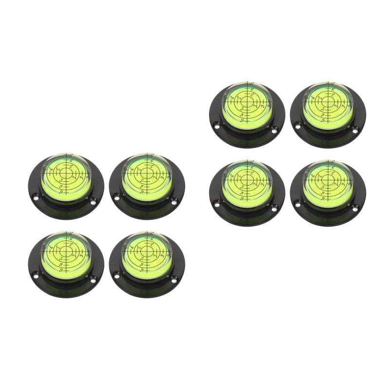 8 pcs Universal Bubble Level Tool: Precision Measuring RV Bubble Level for Construction and Installation - Indoor Renovation and Machinery Setup - Image 1