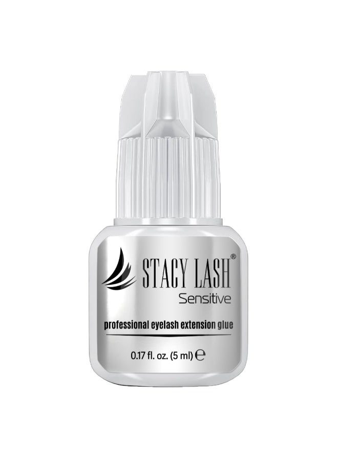 STACY LASH Sensitive Eyelash Extension Glue 017floz5ml 56 Sec Drying timeRetention 45 WeeksBlack AdhesiveProfessional Supplies - Image 3