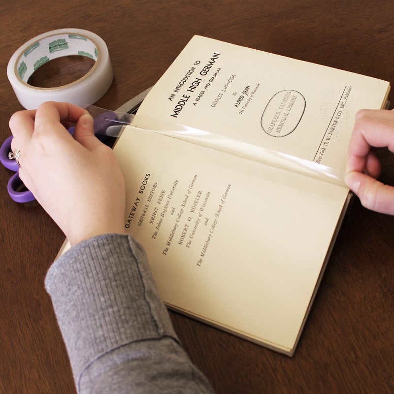 BookGuard 1 Inch Book Binding Tape, Ideal Book Repair Tape for Library Supplies, Stretchable Book Tape, Essential Clear Repair Tape - Clear Book Tape - 15 Yard Roll - Image 4