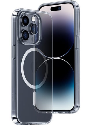 Benks iPhone 14 Pro Max Compatible Case New Magnetic Crystal Transparent PC Cover with Wireless Charging Support  - Image 1
