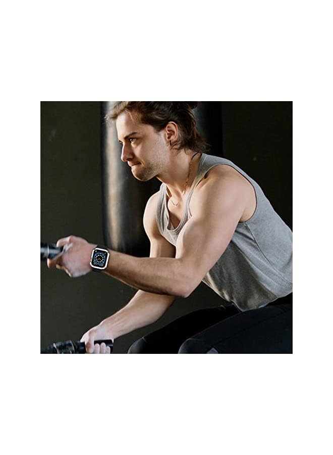 Zaboon Suimumu Compatible With Apple Watch Band 45Mm 44Mm 41Mm 40Mm With Case Shockproof Rugged Band Strap For Iwatch Series 8 7 6 5 4 Se With Bumper Case Cover Men Women (40Mm/41Mm,#6) - Image 5