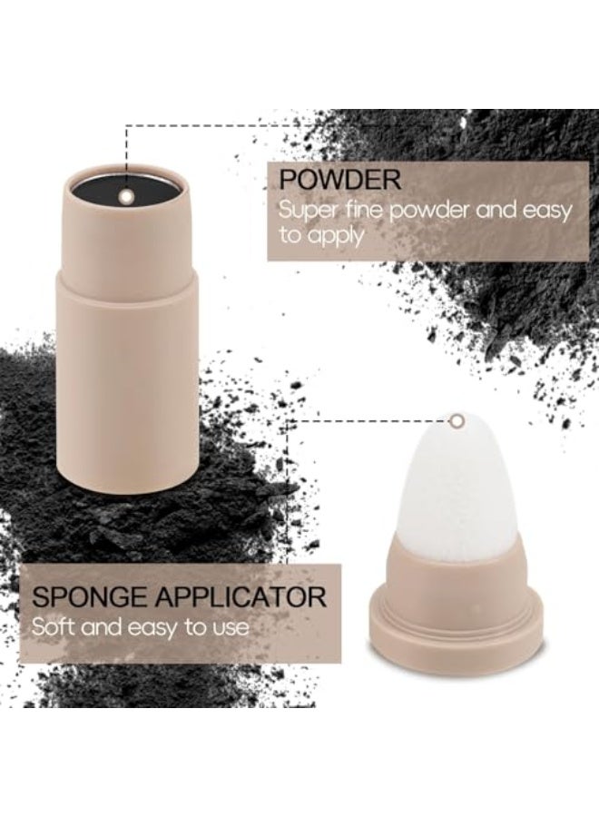 Sweet Mint Hair Shadow Stick, Root Touch Up and Shading Sponge Pen, Waterproof Filler for Cover Gray, Waterproof Hair Shading Sponge Pen Filler Powder for Cover Gray Hair,Hair Touch-Up,Thin Hair (Black) - Image 4