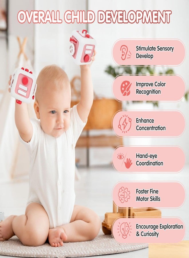 SOSUSHOE Toys for 1 Year Old Boy Girl, Montessori Busy Board Busy Cube, Travel Toys for Toddlers 1-3, 1 Year Old Girl Boy Gifts, Stocking Stuffers for Toddlers 1-2 - Image 3
