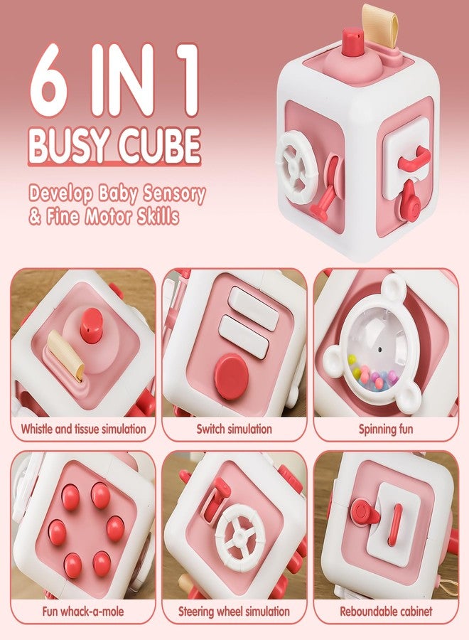 SOSUSHOE Toys for 1 Year Old Boy Girl, Montessori Busy Board Busy Cube, Travel Toys for Toddlers 1-3, 1 Year Old Girl Boy Gifts, Stocking Stuffers for Toddlers 1-2 - Image 2