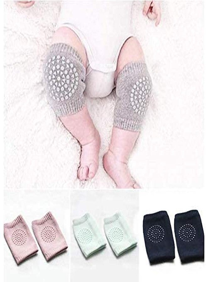 KPS KRUPA Sales Knee Pads for Crawling Babies, Anti Slip Elbow & Guard Toddler/Infant Up-to 2 Years Age-Soft Fabric Comfortable-Leg Warmer Kneecap (Multi Color) Stretchable Elastic Cotton (2 Pair) - Image 3