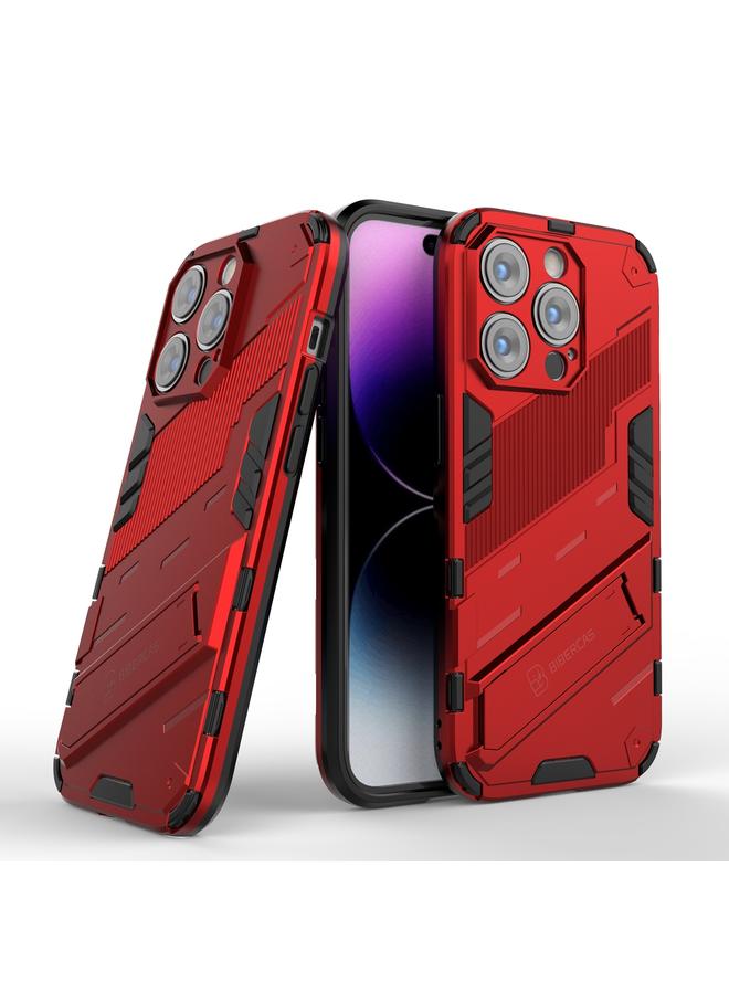S-TOP Case For iPhone 14 Pro Max Punk Armor 2 in 1 PC + TPU Phone Case - Image 2