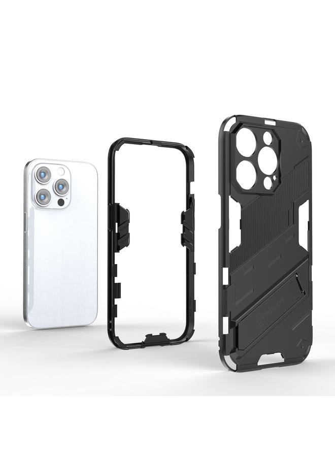 S-TOP Case For iPhone 14 Pro Max Punk Armor 2 in 1 PC + TPU Phone Case - Image 3