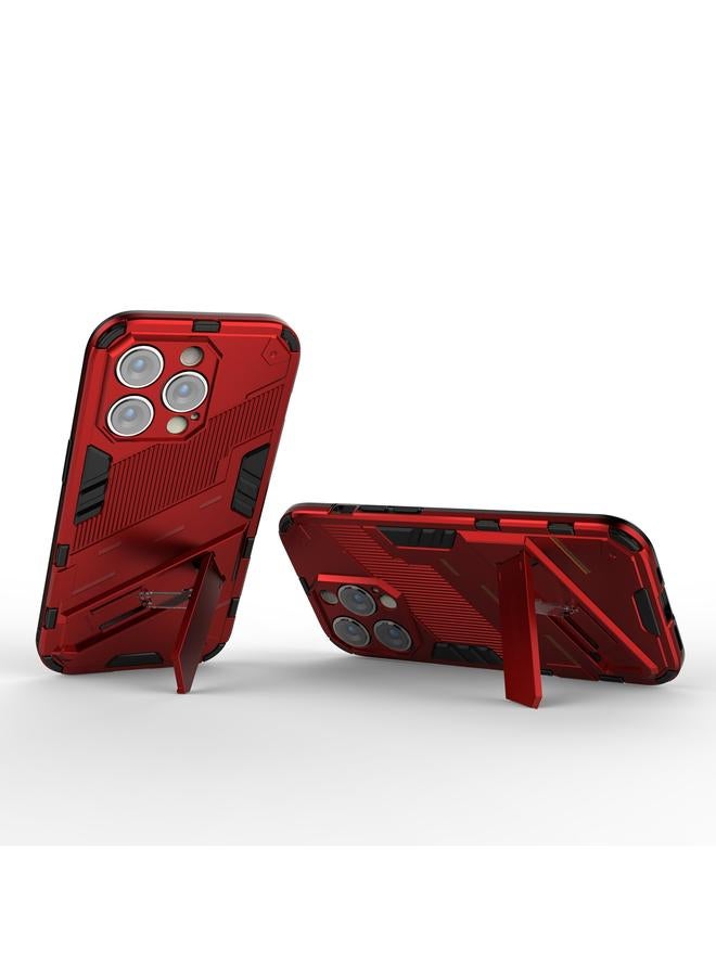 S-TOP Case For iPhone 14 Pro Max Punk Armor 2 in 1 PC + TPU Phone Case - Image 4
