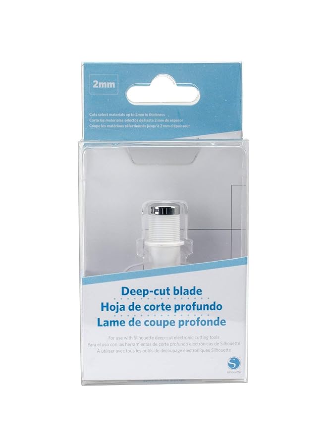 Silhouette شفاف SILH-Blade-DEEP SILH DEEP Cameo 3 شفرة، أبيض