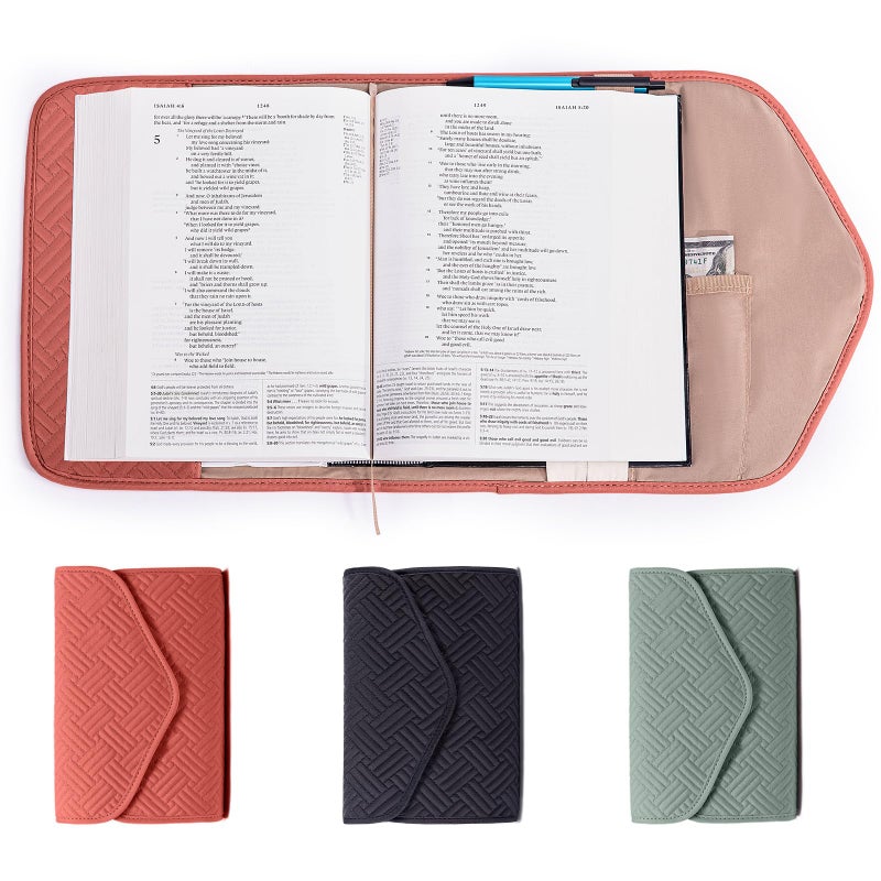 APLUFINE Reusable Book Cover with Magnet Closure - Adjustable Book Sleeve for Book Lovers Gift - Book Protector for Paperback -Book Covers for Hardcover - Book Pouch - Book Carrier - Image 1