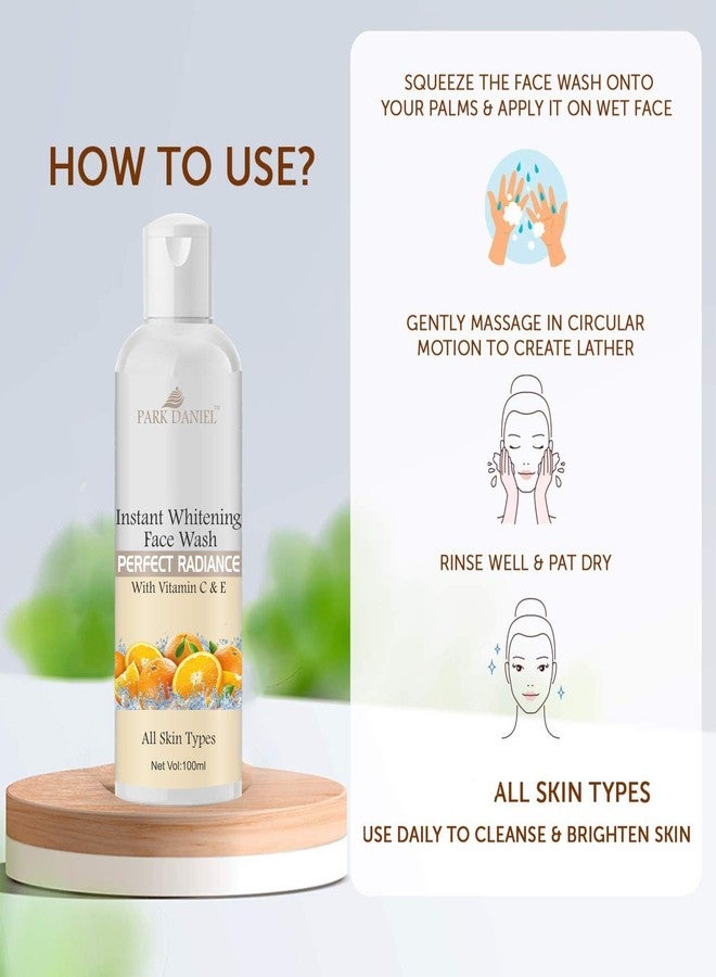 Park Daniel Instant Whitening Face Wash for Instant Face Whitening & Brightening Combo Pack of 2 Bottles of 100 ML (200 ML), white (PDIWFW2001) - Image 3