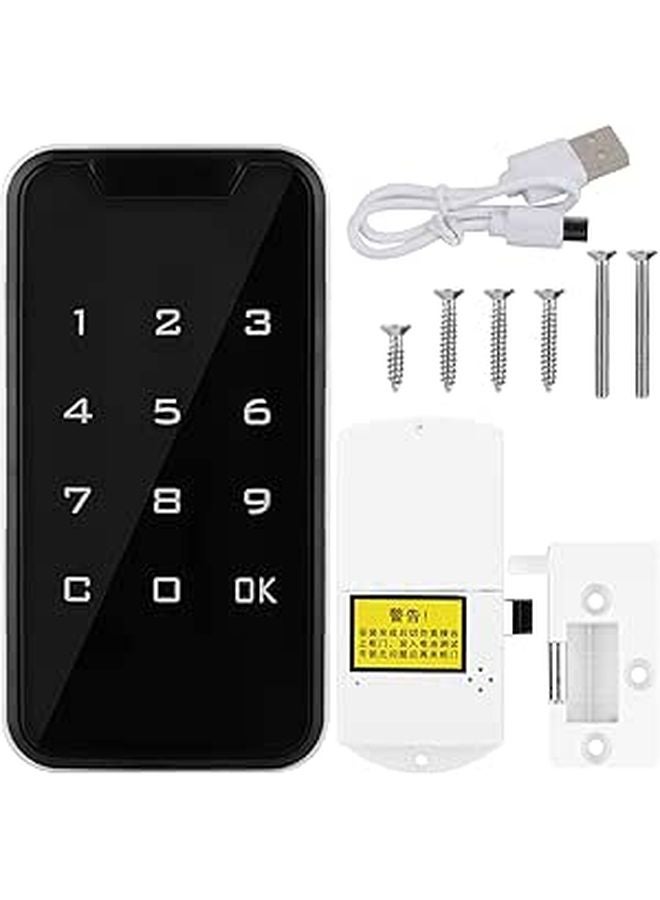 Zinc Alloy Touch Screen Electronic Password Drawer Lock High Security Virtual Password Technology - Image 1
