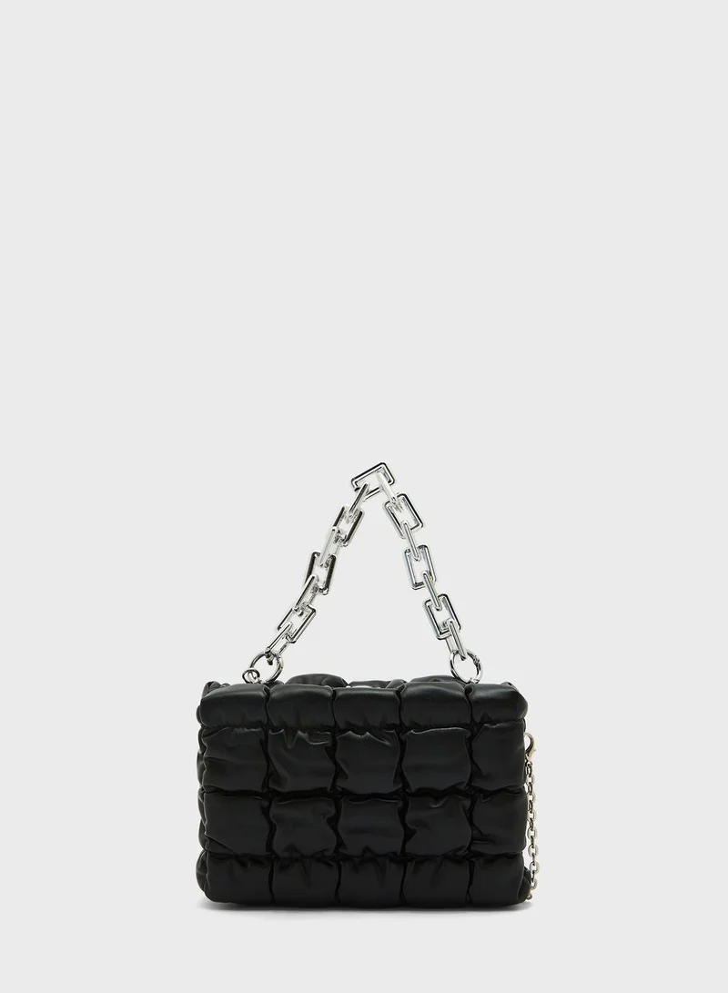 Ginger Quilted Handbag With Chain Strap