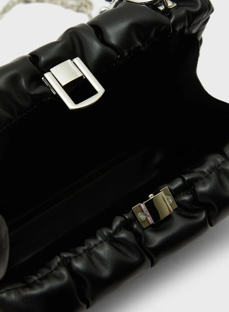 Ginger Quilted Handbag With Chain Strap