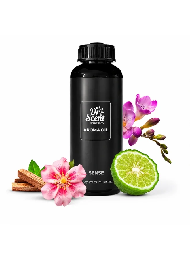 Dr Scent Dr Scent Breeze of Joy Aroma Oil Diffuser – Sense | UAE-Made Fragrance with Bergamot, Nectarian, Jasmine, Freesia, Amber & Sandalwood | Ideal for Offices, Homes, Hotels & Spas (500ml)