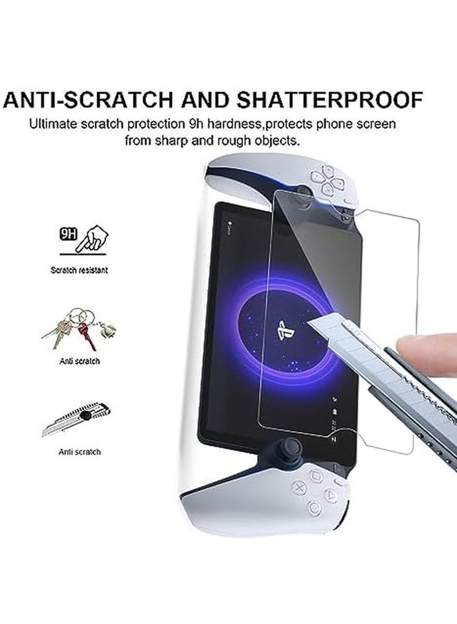 erorex 2 Pack Compatible With Sony Playstation Portal For Tempered Glass Screen Protector Tempered Glass Film Premium Shatterproof Protection 9H Hardness Transparent  - Image 2