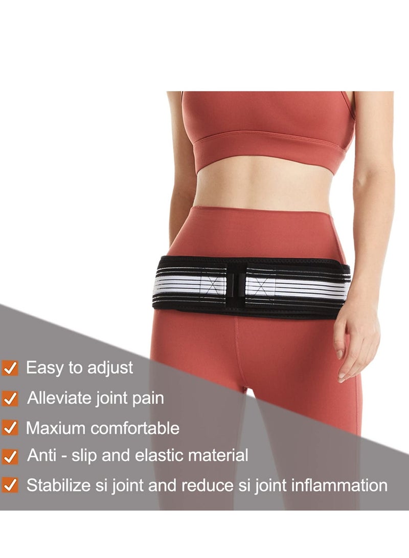 KASTWAVE Sacroiliac SI Joint Hip Belt Lower Back Support Brace Hip Braces for Hip Pain Alleviate Sciatic Anti-Slip Sacroiliac Belt Pilling-Resistant Pelvic Belt for Men Women - Image 4