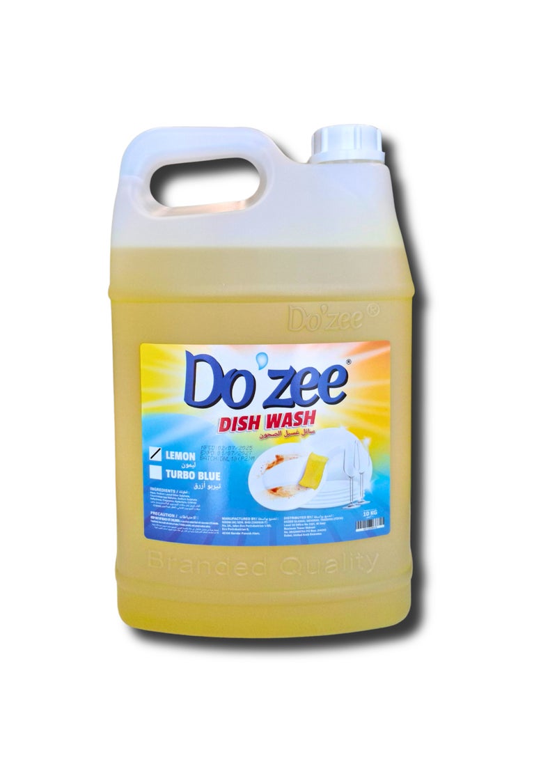 Do'zee Lemon Liquid Dish Wash, 10 Liters - Image 3