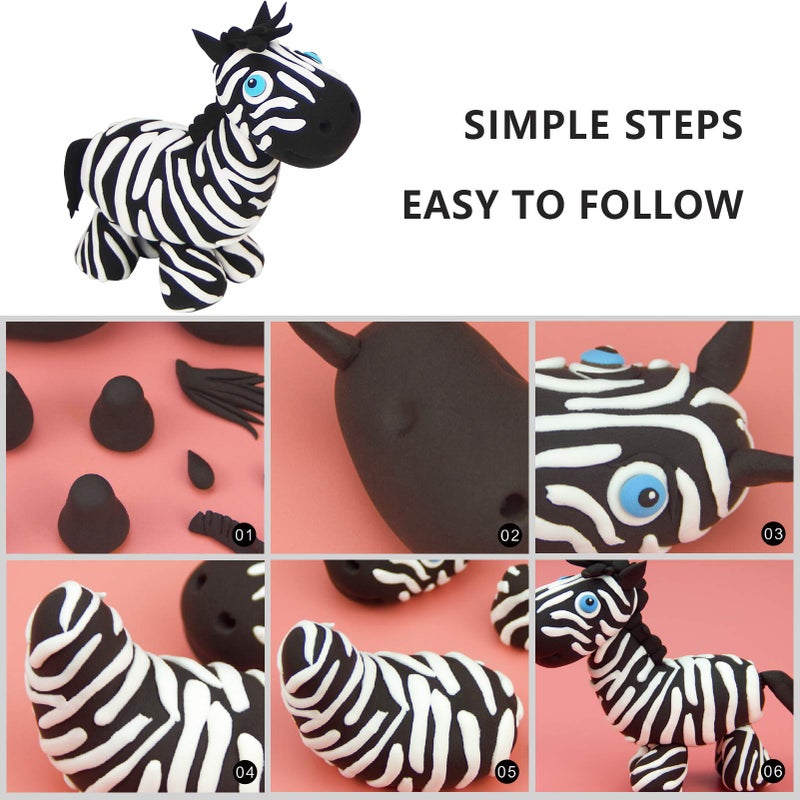 Cutedeer White Air Dry Clay, 1.1lb Foam Modeling Clay, Soft Squishy Molding for Kids Adults, Arts & Crafts Project Slime Supplies(1.1lb - 1 Pack, White) - Image 3