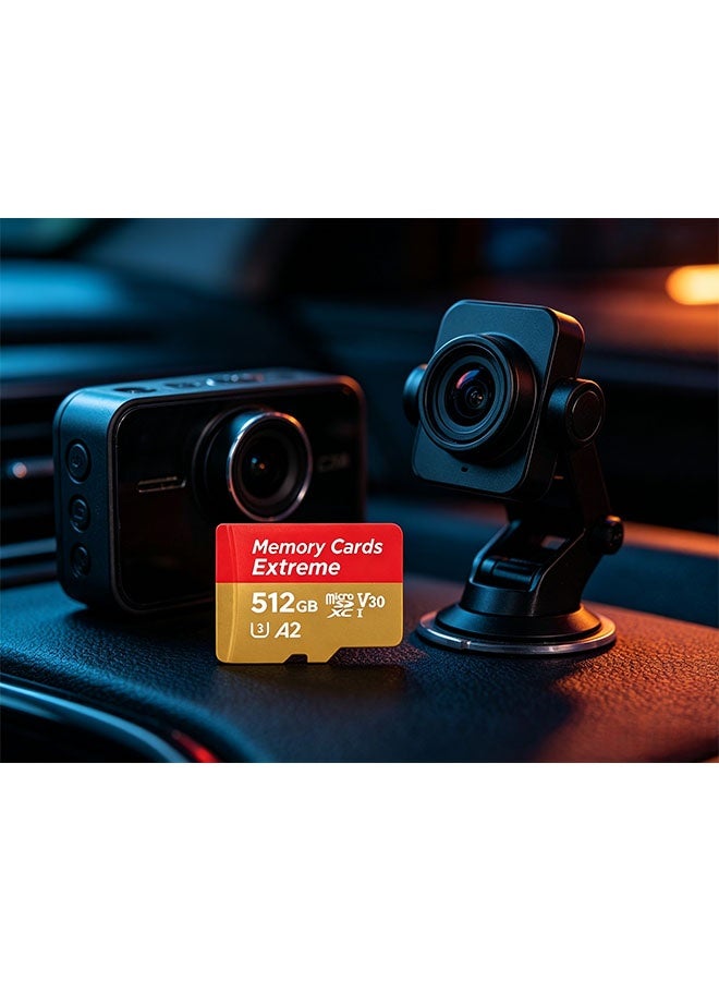 512 GB high-end storage card, supporting full HD video, suitable for smartphones, dashcam, action cameras and surveillance cameras. - Image 4