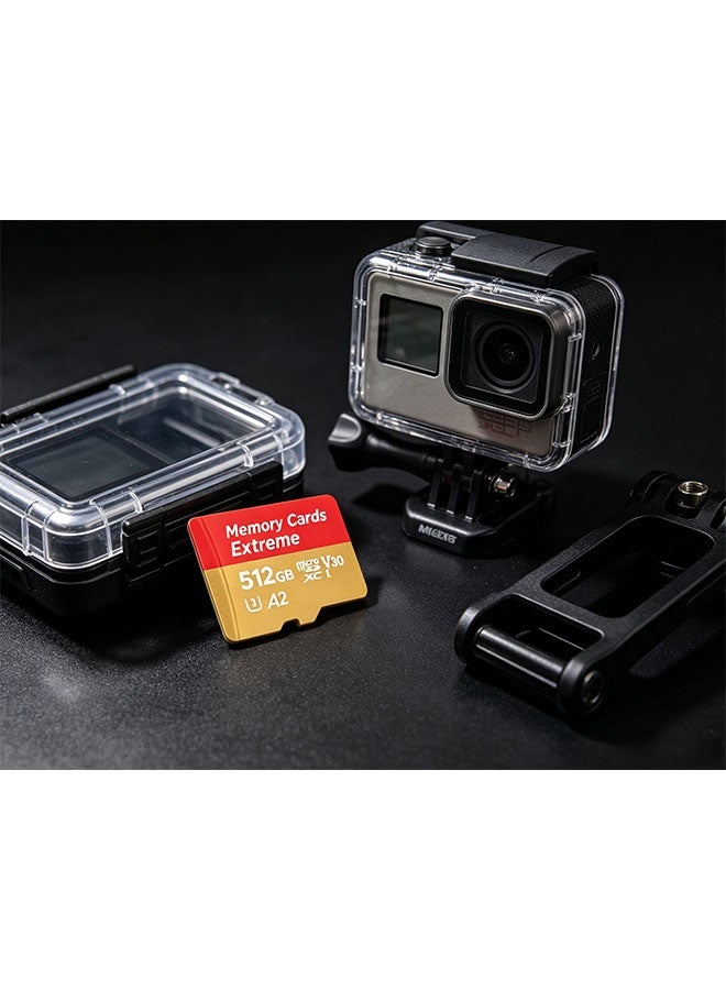 512 GB high-end storage card, supporting full HD video, suitable for smartphones, dashcam, action cameras and surveillance cameras. - Image 2