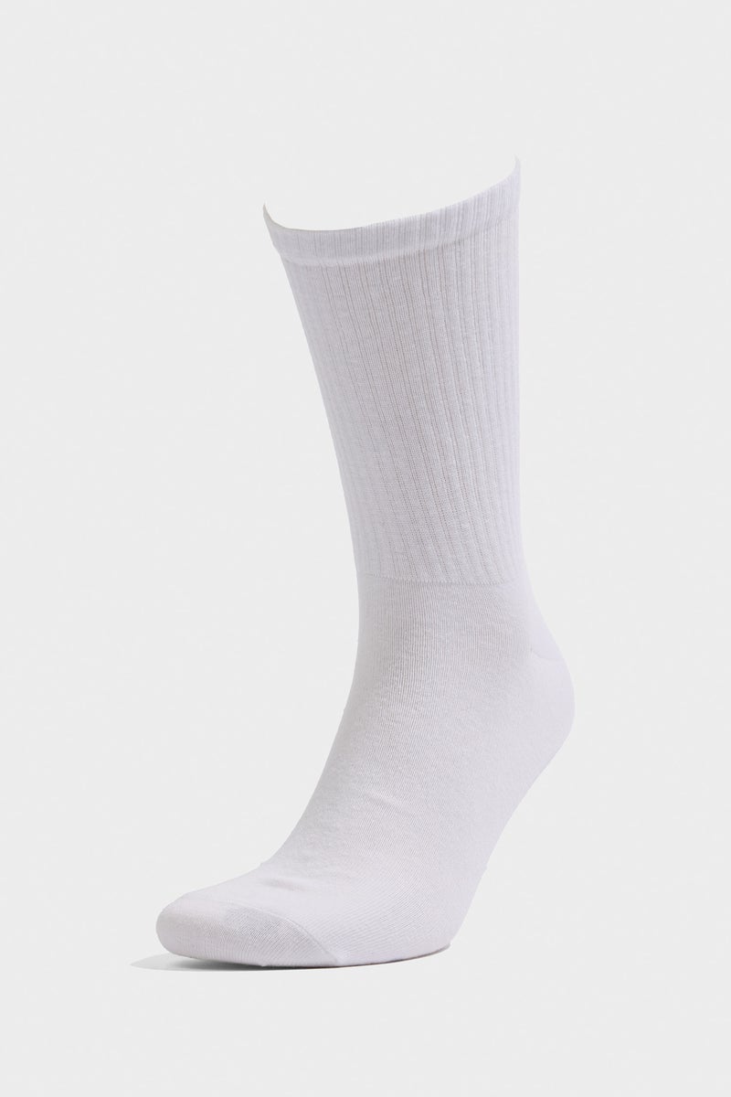 DeFacto White Man Boy Comfortable Elasticated 5 Piece Cotton Long Socks Casual - Image 2