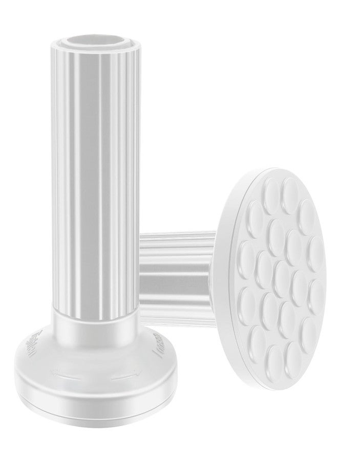 ZOCONE White End Caps 2 PCS, 32mm 29mm Finials for 51-168, 148, 128 Inches Tension Curtain Rod - Image 1