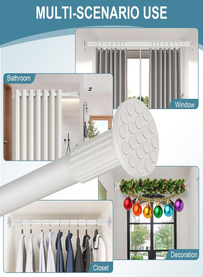 ZOCONE White End Caps 2 PCS, 32mm 29mm Finials for 51-168, 148, 128 Inches Tension Curtain Rod - Image 5