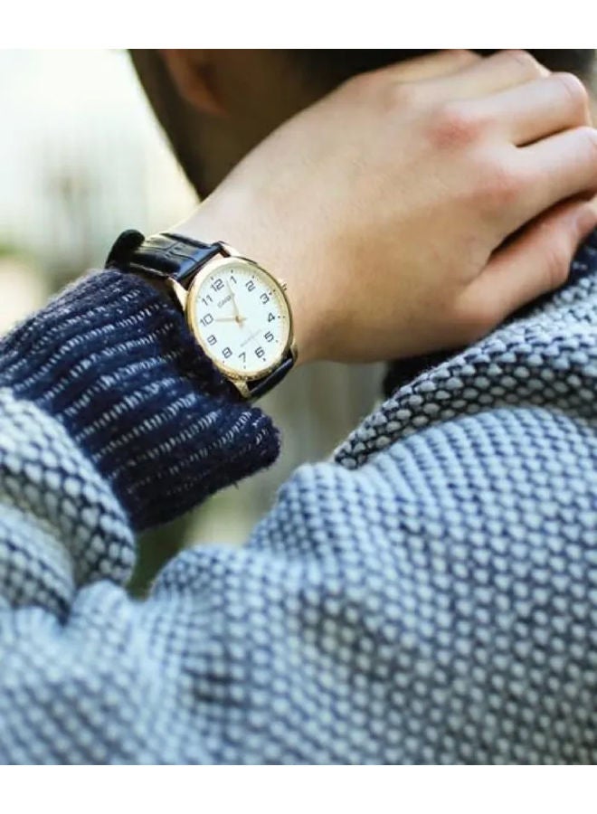 CASIO Leather Analog Watch MTP-V001GL-7BUDF - Image 4
